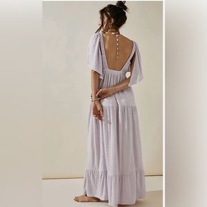 NWT Free People Beach
La La Maxi Dress Light Purple Boho Relaxed, size XS